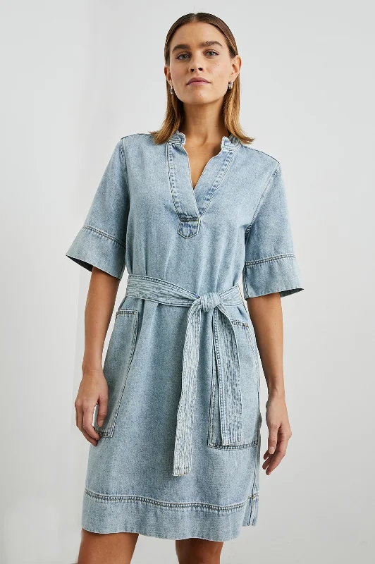 CHANCEY DRESS - FADED INDIGO