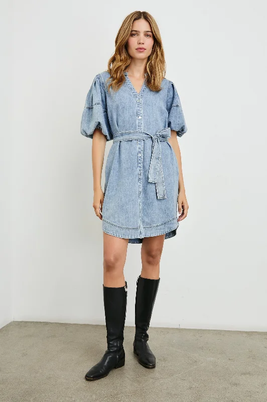 KINGSLEY DRESS - FADED INDIGO