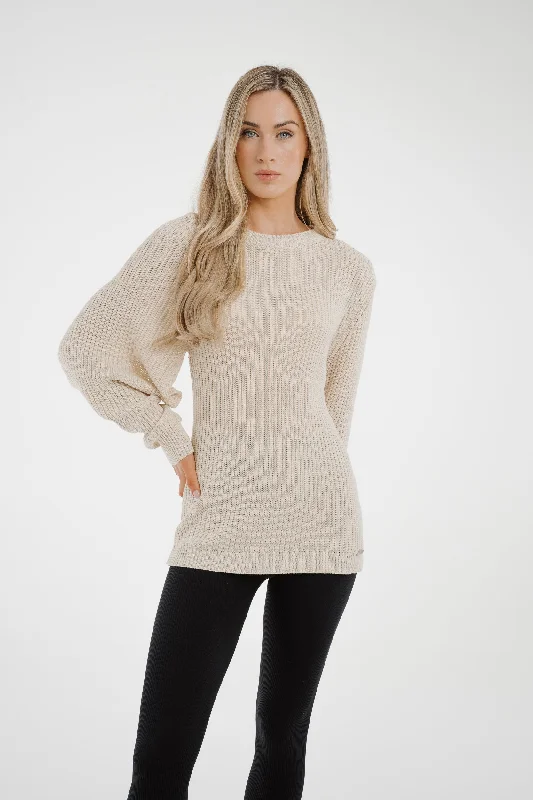 Jasmine Open Sleeve Jumper In Cream