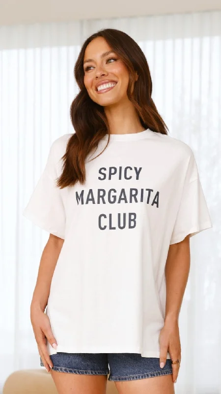 Spicy Margarita Club Tee - White