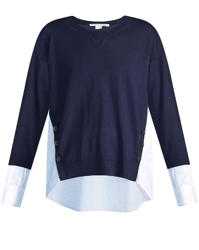 Sionne Mix Media Pullover