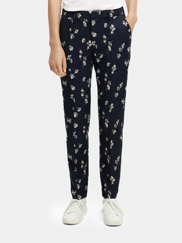 Lowry mid-rise slim-fit jacquard pants