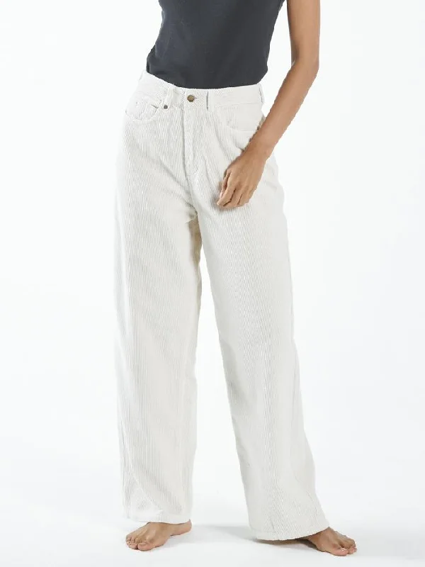 Billie Cord Pant - Heritage White