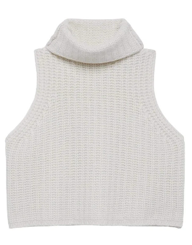 Turtle Neck Sleeveless Sweater