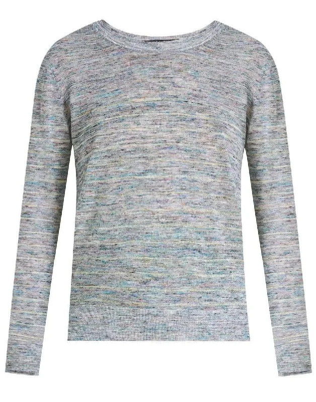 Blue Henderson Space-Dyed Pullover