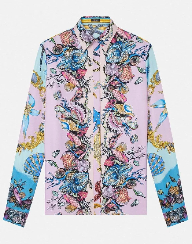 Trésor De La Mer Print Silk Twill Shirt