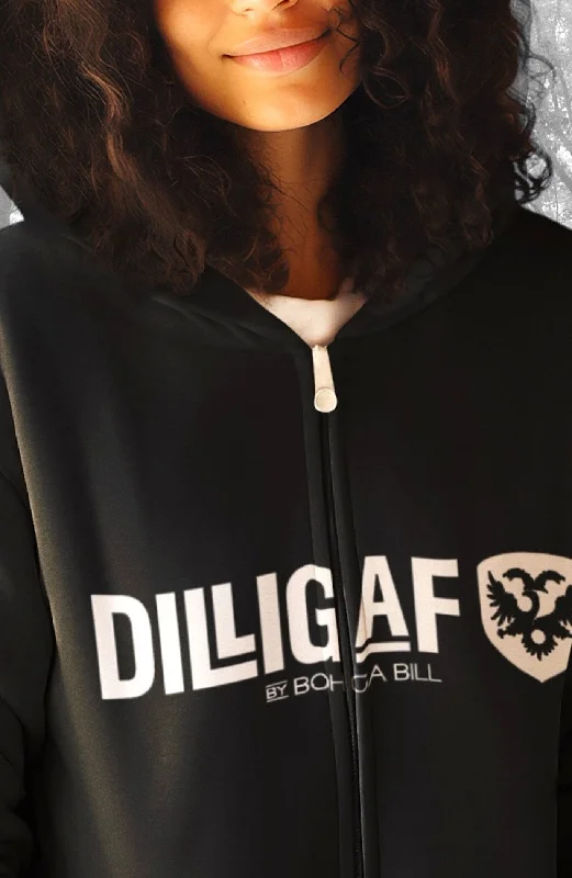 Classic Dilligaf Zip Up Hoody