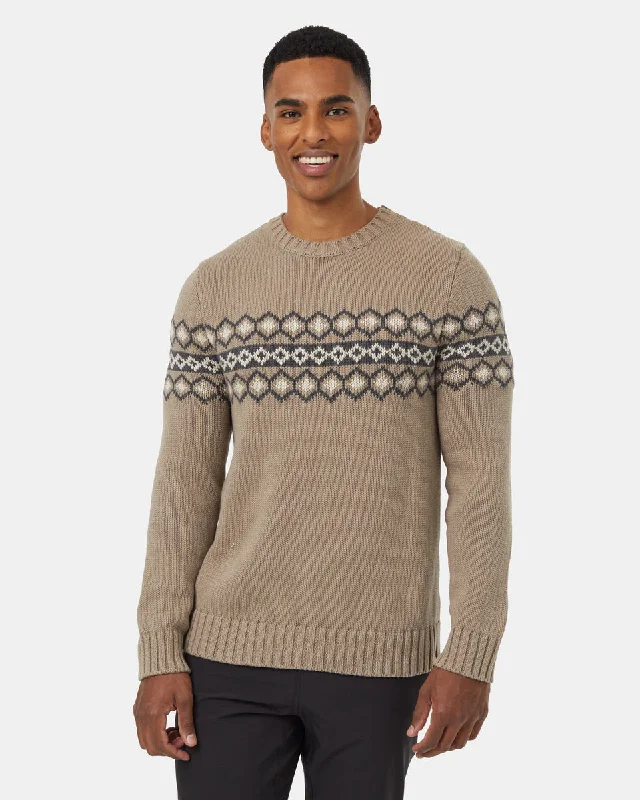 Highline Intarsia Crew Sweater