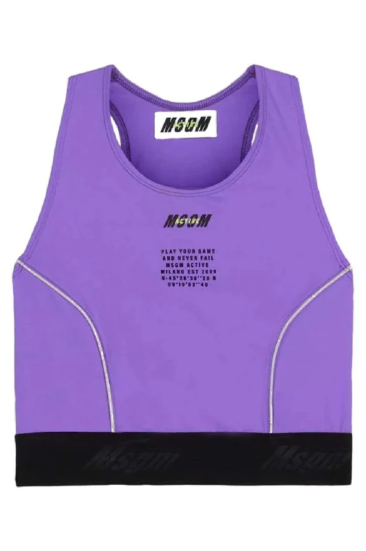 Purple Sports Bra