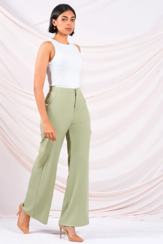 High Waist Button Up Pant