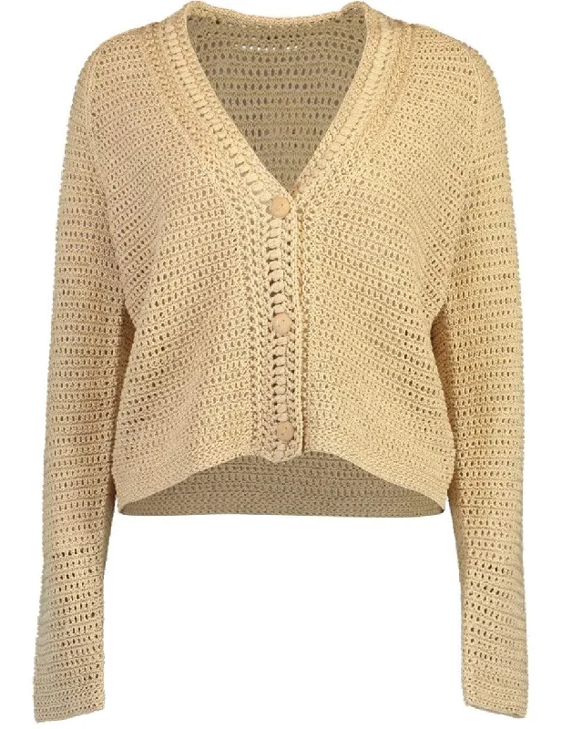 Straw Crochet Cardigan