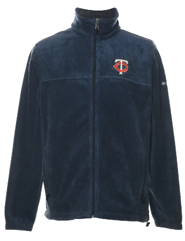 Columbia Navy  Embroidered Fleece - M