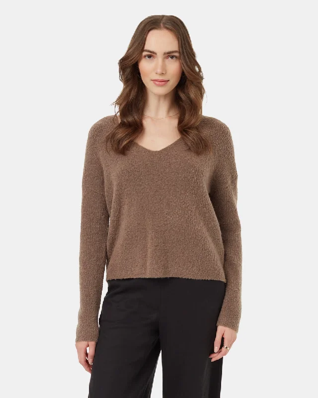 Highline Fuzzy V-Neck Sweater