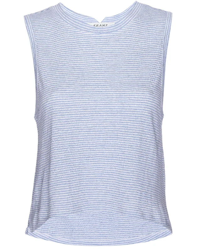 Chambray Multi Swingy Muscle Tank