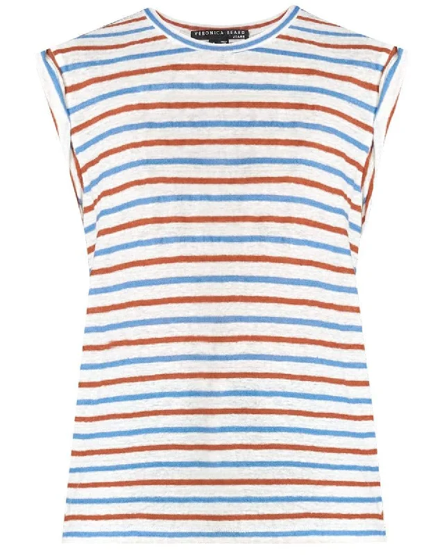 Dree Muscle Tee - Rust Blue