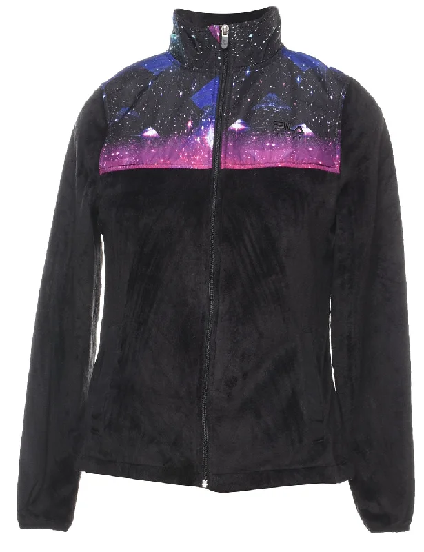 Fila Black & Multi-Colour Galaxy Fleece - XS