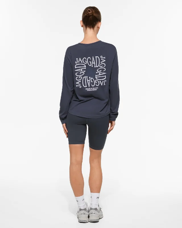 CASABLANCA CLASSIC LONG SLEEVE TEE MIDNIGHT