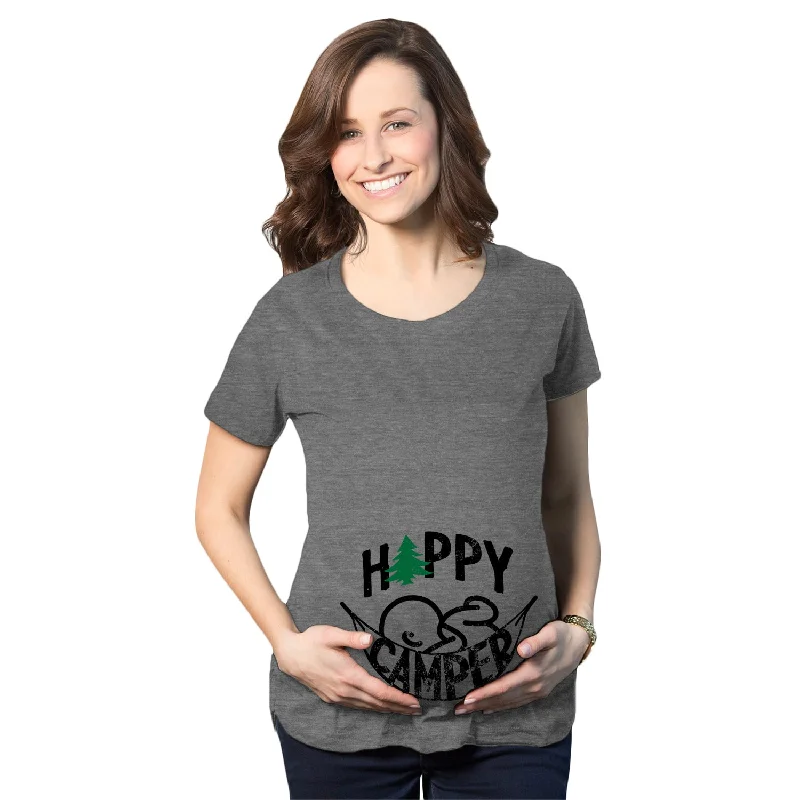 Happy Camper Maternity T Shirt