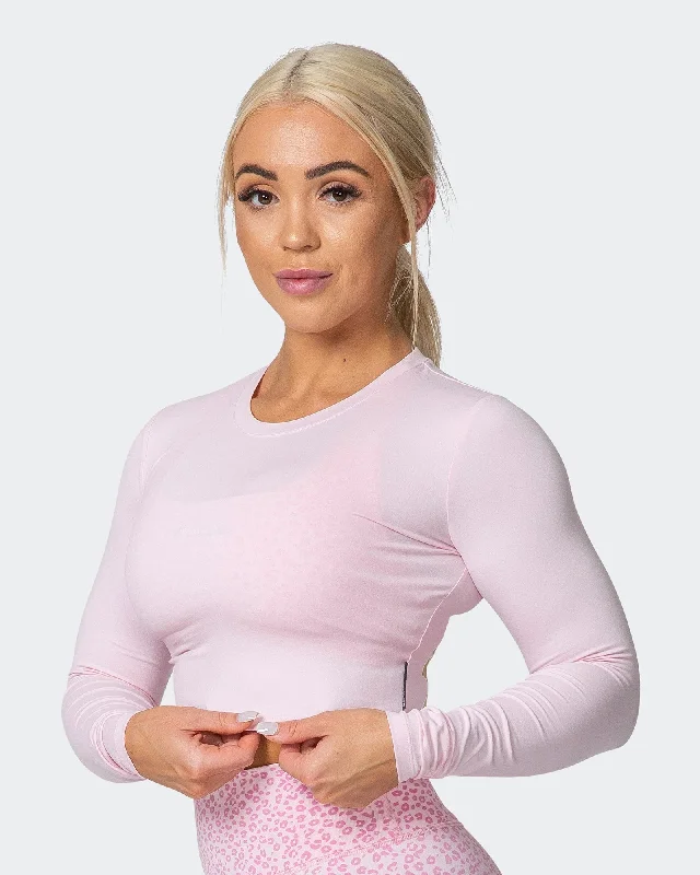 MN EVERYDAY CROPPED LONG SLEEVE TOP Rose Quartz