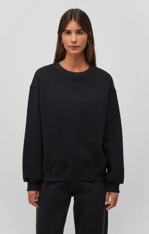 DROP SHOULDER SWEATSHIRT IN BLACK