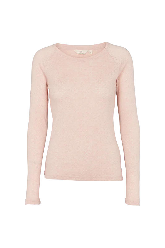 Arense LS Tee - Pink Melange