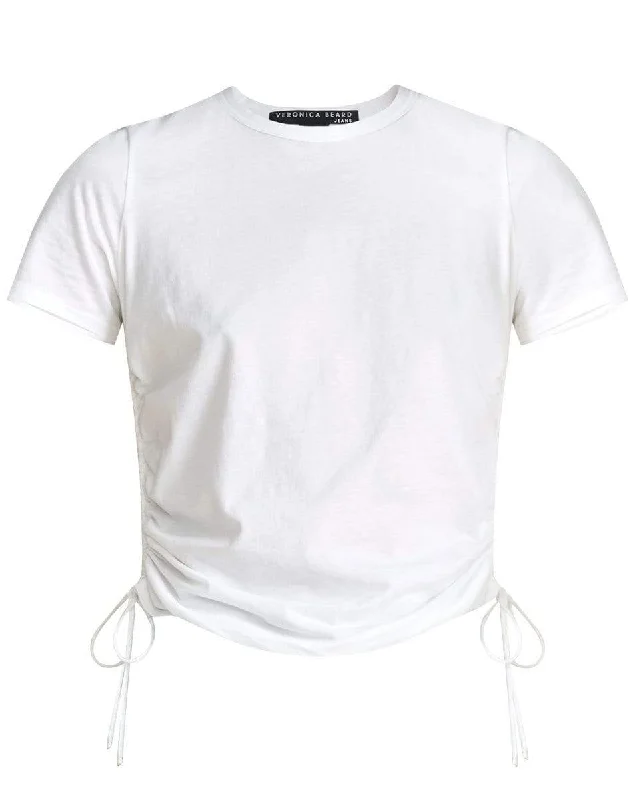 Tazi Ruched Tee - White