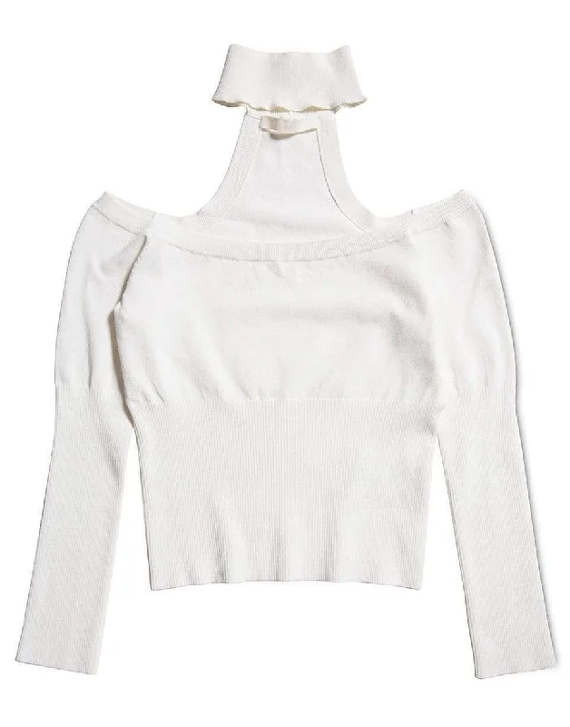 Lila Cold Shoulder Pullover